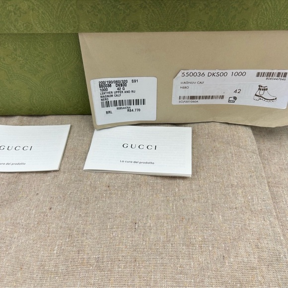 Women’s Gucci, black heel trip embellished Chelsea boots size 42 made in Italy - Picture 5 of 11